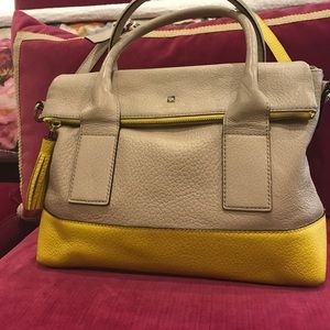 •price drop• Kate spade tan and yellow bag